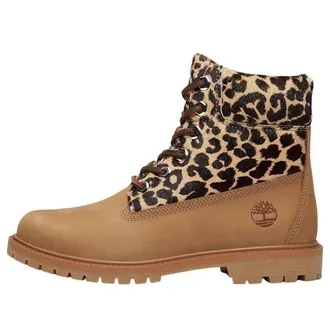 Timberland (WMNS) Timberland Premium 6 Inch Lace Up Boot Leopard Print Beige Nubuck TB0A5M5NEN31