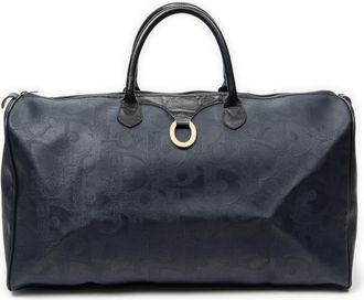 Dior Pre-owned Womens Large Vintage Travel Boston Bag - Blue/Navy - One Size