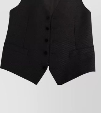 Dolce & Gabbana silk wool polka-dot waistcoat