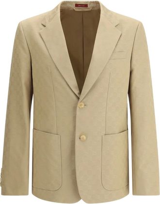 Gucci GG Supreme blazer met patroon - Beige