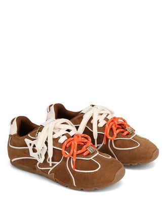 Naked Wolfe Adored Suede Sneaker in Tan/white at Nordstrom, Size 10.5
