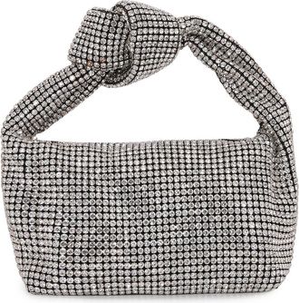 Berness Knotted Handle Rhinestone Bag in Silver at Nordstrom Rack