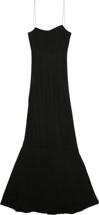 Jacquemus fine-knit maxi dress - women - Spandex/Elastane/Viscose/Polyamide - 34 - Black
