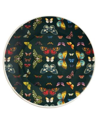 Portmeirion Set Of 4 Botanic Garden Harmony Green Coupe Charger Plates