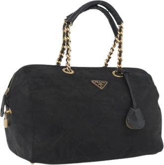 Prada Pre-owned Handbags, female, Black, Size: ONE SIZE Pre-owned Vintage Hand Bag
