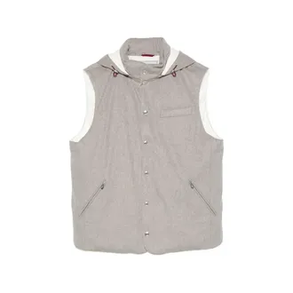 Brunello Cucinelli Hooded Press-stud Gilet