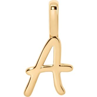 Made by Mary Script Initial Charm Gold Vermeil in Gold Vermeil Initial A at Nordstrom