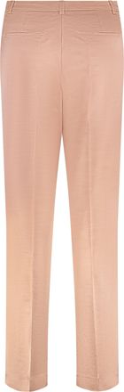 Pinko Womens Panuro Straight-Leg Trousers Pink Cotton Straight