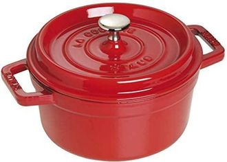 Staub La Cocotte 20cm Round, Cherry, Cast Iron