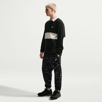 Nike Mens Club Fleece Cuffed Pants in Black | IX5454-010