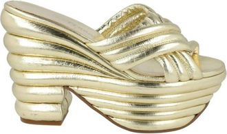 Ferragamo Rey Sculptural Platform Sandals, Size 6.5 C
