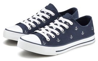 Lascana Sneaker LASCANA, Damen, Gr. 36, blau, Obermaterial: 100% Textilmaterial. Decksohle: 100% Textilmaterial. Futter: 100% Textilmaterial. Laufsohle: 100% 