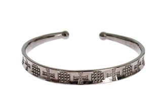 Nialaya Rhodium 925 Bangle Womens Bracelet