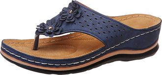 Generic Orthopedic Wedge Sandals for Women Summer Dressy 2025,Open Toe Summer Casual Fashion Lightweight Comfortable Flip Flops Beach Vacation Outdoor Walking