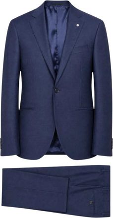 Luigi Bianchi Mantova Single Breasted Suit - Heren - Business pakken - Blauw - 4XL - Kostuums