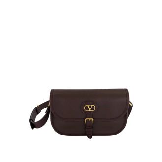 Valentino Garavani Small Antibes Leather Bag - male - Valentino Garavani - Cross Body Bags - Brown - ONE SIZE - Bags