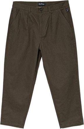 Barbour herringbone cotton trousers - Green