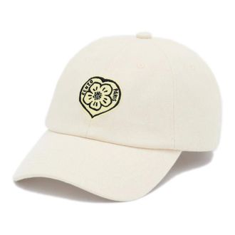 Kenzo Caps, male, White, Size: ONE SIZE Boke Heart Embroidered Cotton Cap