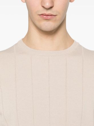 PANICALE Mens Ribbed Striped T-Shirt Ss26 M