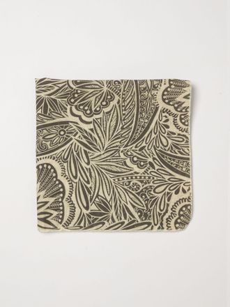 Paolo Pecora Foulard in misto cotone con stampa etnica
