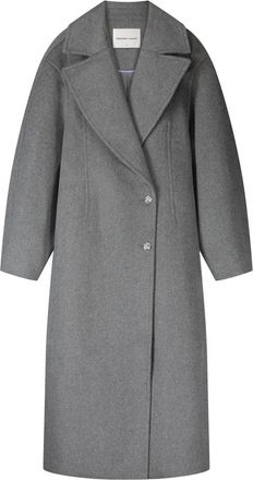 Fab By Fabienne Chapot Gillian Coat - Dames - Mantel - Grijs - XS - Wol - Jassen