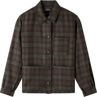 A.P.C. Giacca con cappuccio - Marrone