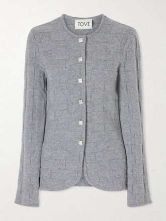Tove Cardigan In Cashmere Uma - Grigio