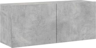 vidaXL Vidaxl - Mueble Para Tv De Pared Gris Hormig&oacute;n 100x30x41 Cm