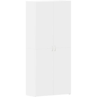 vidaXL Armario Para Zapatos Con Estante Blanco 80 X 35.5 X 180 Cm Vidaxl