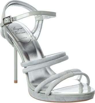 Roger Vivier Suede & Patent Sandal