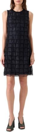 Akris Trapezoid Organza Sheath Dress in Black at Nordstrom, Size 8