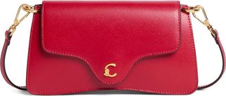 Coccinelle Borsa a spalla con placca logo - Rosso