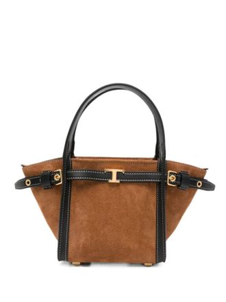 Tod's Brown T Signature Mini Tote