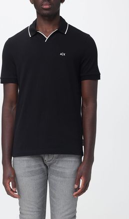 A|X Armani Exchange Polo in cotone piquet con logo e contrasti