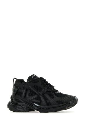 Balenciaga Mens Runner Blackmatt T Polyurethane Polyester Sneaker