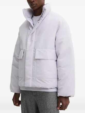 HUGO BOSS funnel-neck jacket - men - Fabric - S - Purple