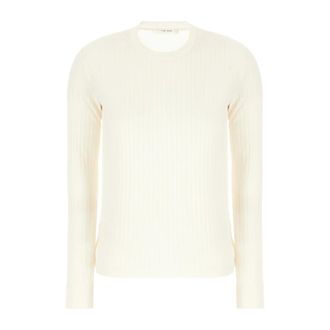 The Row Round-neck Knitwear, female, Beige, S, Stylish TOP for Fashion Lovers