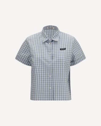 Miu Miu Cotton check Shirt Female 42