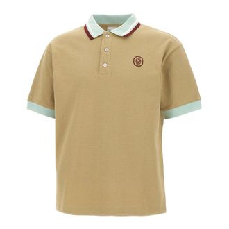 Drôle de Monsieur Polo Shirts, male, Beige, Size: S Le Polo D Miroir
