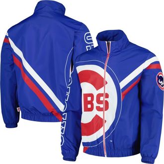 Mitchell & Ness Mens Mitchell & Ness Royal Chicago Cubs Exploded Logo Warm Up Full-Zip Jacket at Nordstrom, Size Medium