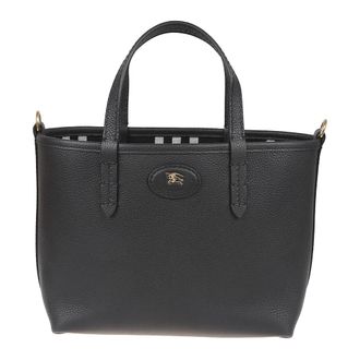 Burberry Tote Bags, female, Black, Size: ONE SIZE Mini Bloomsbury Reversible Tote