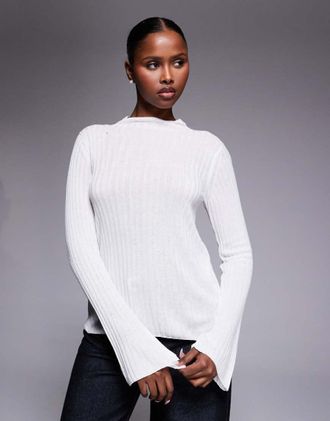 Barbour Ozara - Maglione lavorato bianco sporco semitrasparente