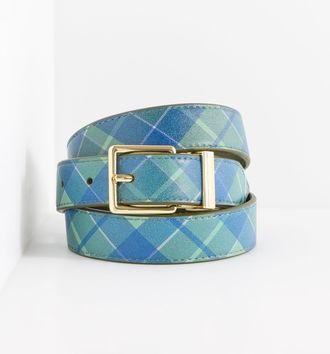 Talbots Reversible Nappa Belt - Dark Olive - Medium Talbots