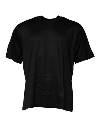 Dolce & Gabbana Black Crew Neck Short Sleeve Mens T-shirt