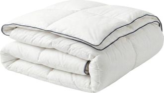 Beliani Edred&oacute;n Blanco Funda De Algod&oacute;n Relleno De Microfibra Tama&ntilde;o King 220 X 240 Cm Acolchado Lavable A M&aacute;quina Teleno