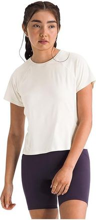 The North Face Jaida Short Sleeve T-Shirts Womens Clothing White Dune/Light Heather : 2XL, Elastane/Polyester