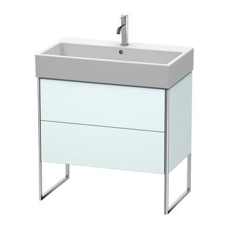 Duravit Duravit Xsquare Vanity Unit Vertical 78,4x 46,0 Cm, 2 Cajones, Para Lavabo Vero Air 235080, Color (frente/cuerpo): Azul Claro Mate - Xs447500909