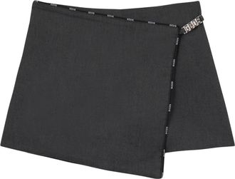 GCDS Band Logo Sweatshorts - Dames - Bermuda - Zwart - 2XS - Katoen - Korte Broeken