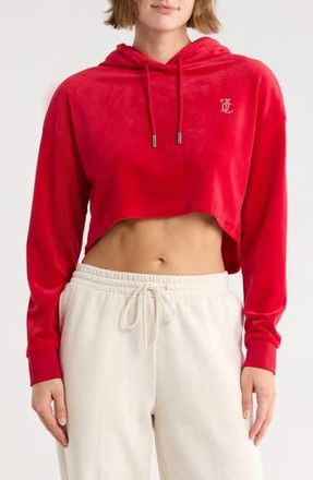 Juicy Couture High-Low Crop Hoodie in Cocored at Nordstrom Rack, Size X-Small