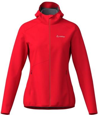 LOEFFLER Hooded Jacket North Airblocc Light Softshelljacke f&uuml;r Damen | rot